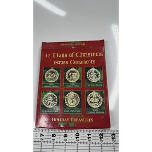 Holiday Treasures Vintage Brass 12 Days of Christmas Ornaments Set Original Box